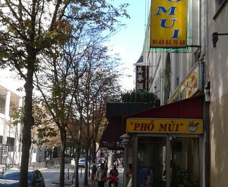 Geschäft in Chinatown Paris