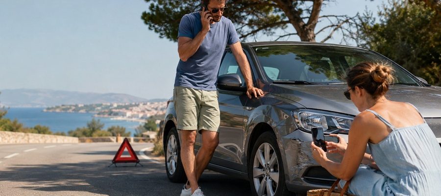 Meitwagenurlaub und Unfall