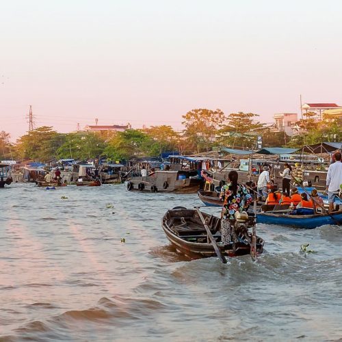 Schwimmender Markt von Cai Rang